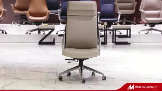 Zode vende al por mayor sillas ejecutivas ergonómicas de lujo de alta calidad para oficina de ordenador de cuero de anilina