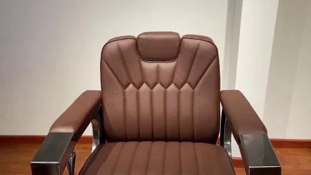Nuevo diseño de muebles de salón de belleza, silla de peluquero reclinable para la venta